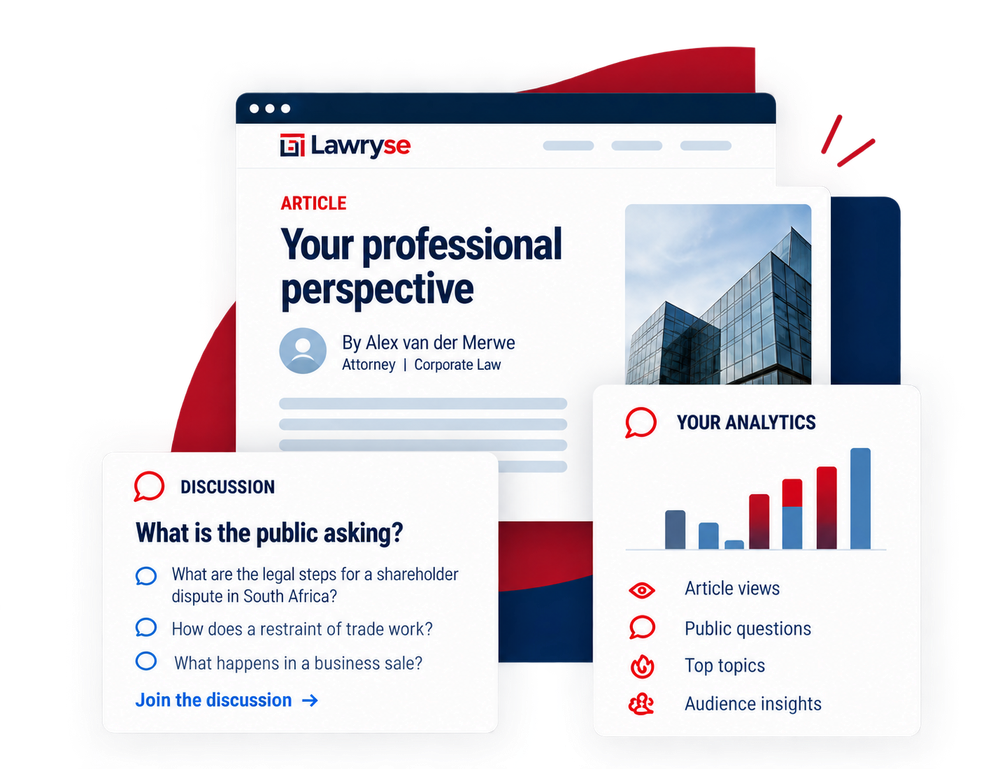 A Lawryse article by an attorney, a public discussion and an analytics panel